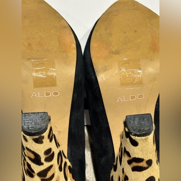 Aldo - leather suede booties - Picture 2 of 3